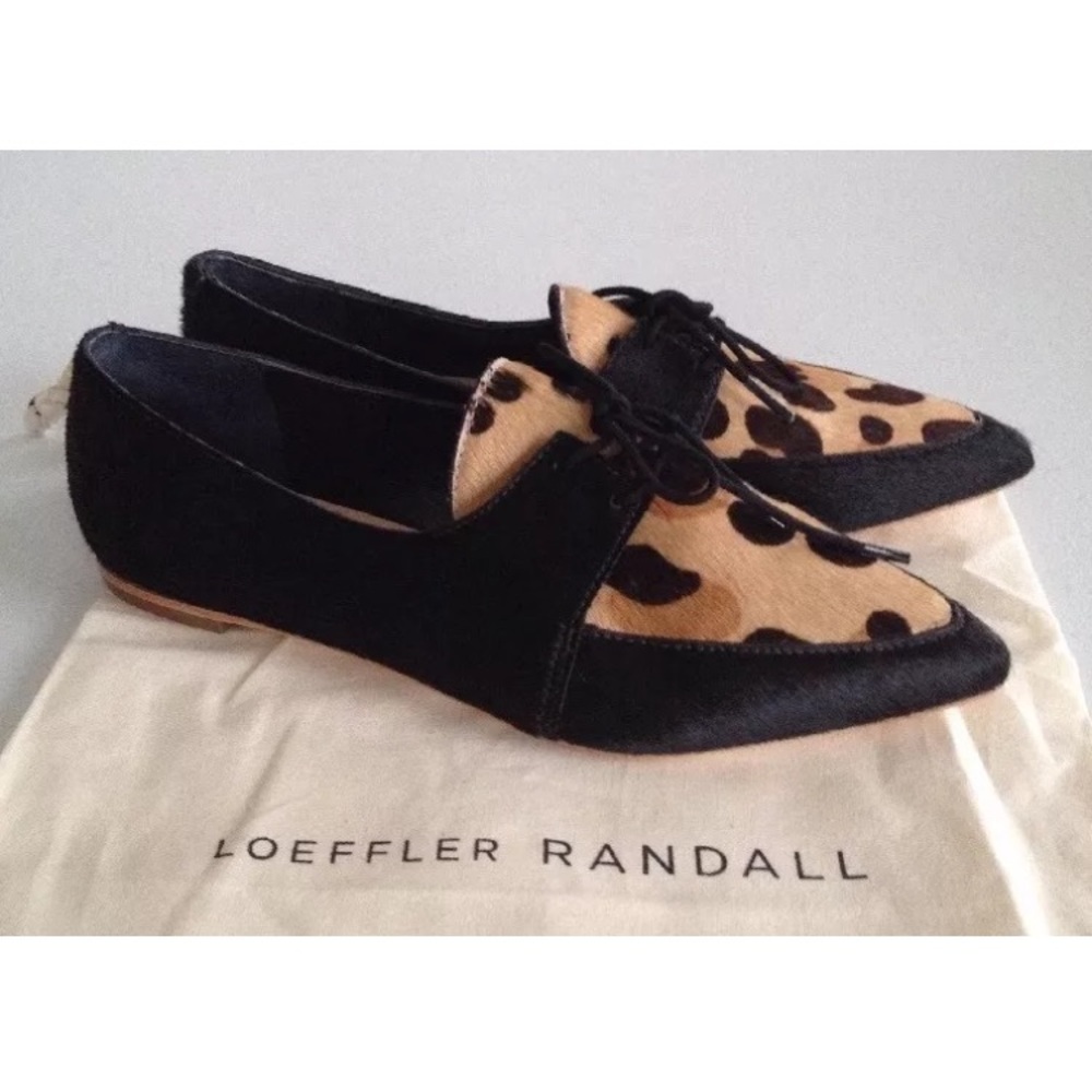 Loeffler Randall Beatriz Cheetah Oxfords 6.5 - Picture 1 of 8